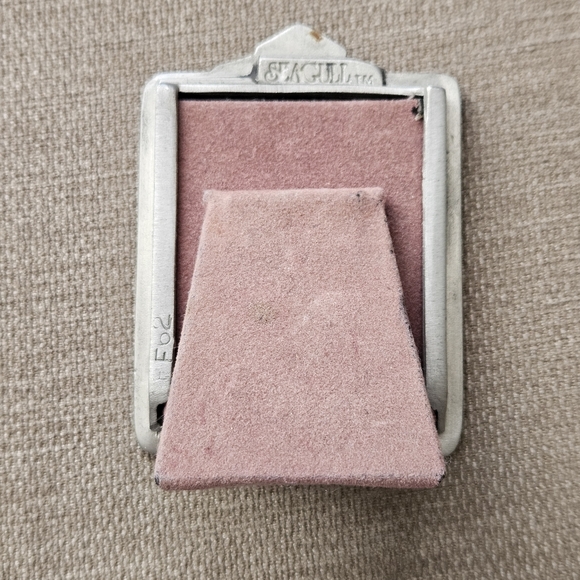 SEAGULL pewter small picture frame 1x1 vintage - Picture 2 of 13